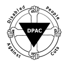 A black and white image of the DPAC logo.